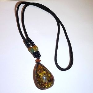 Amber Stone Necklace